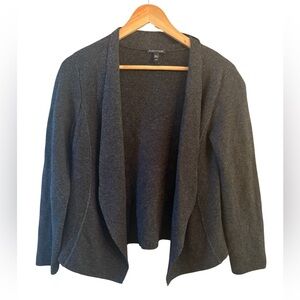 Eileen Fisher System Open Gray Cardigan Small